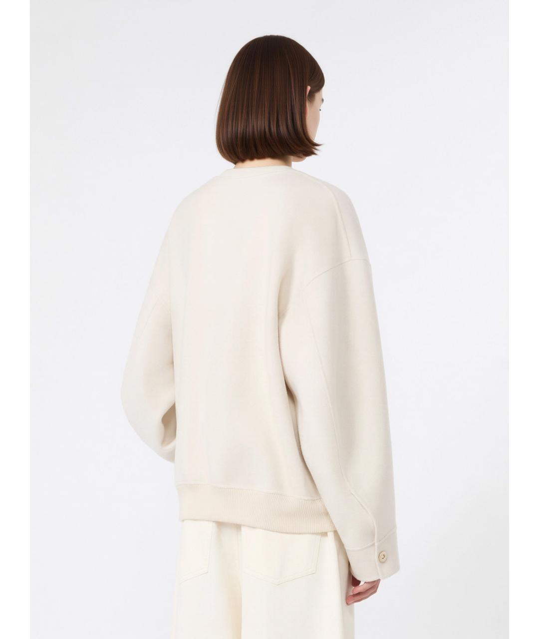 SPORTMAX Белая шерстяная куртка, фото 4