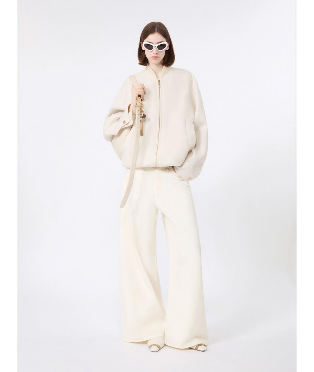 SPORTMAX Белая шерстяная куртка, фото 2