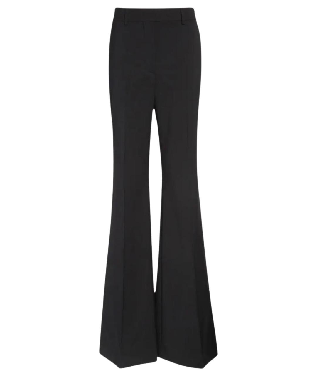 SPORTMAX Черные шерстяные брюки широкие, фото 1