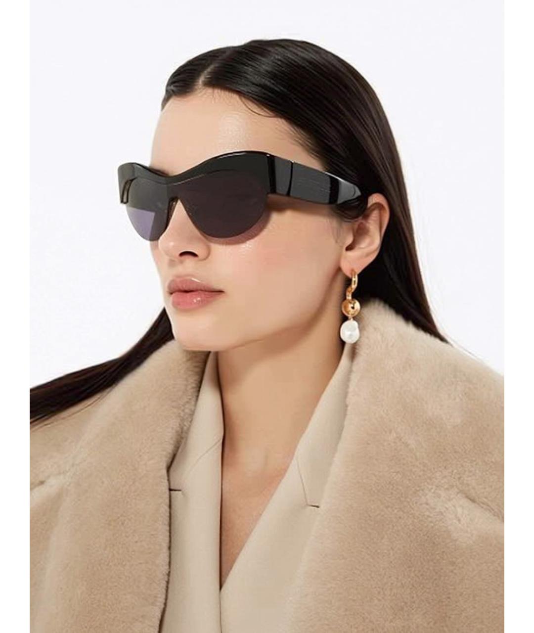 SPORTMAX Черные солнцезащитные очки, фото 3