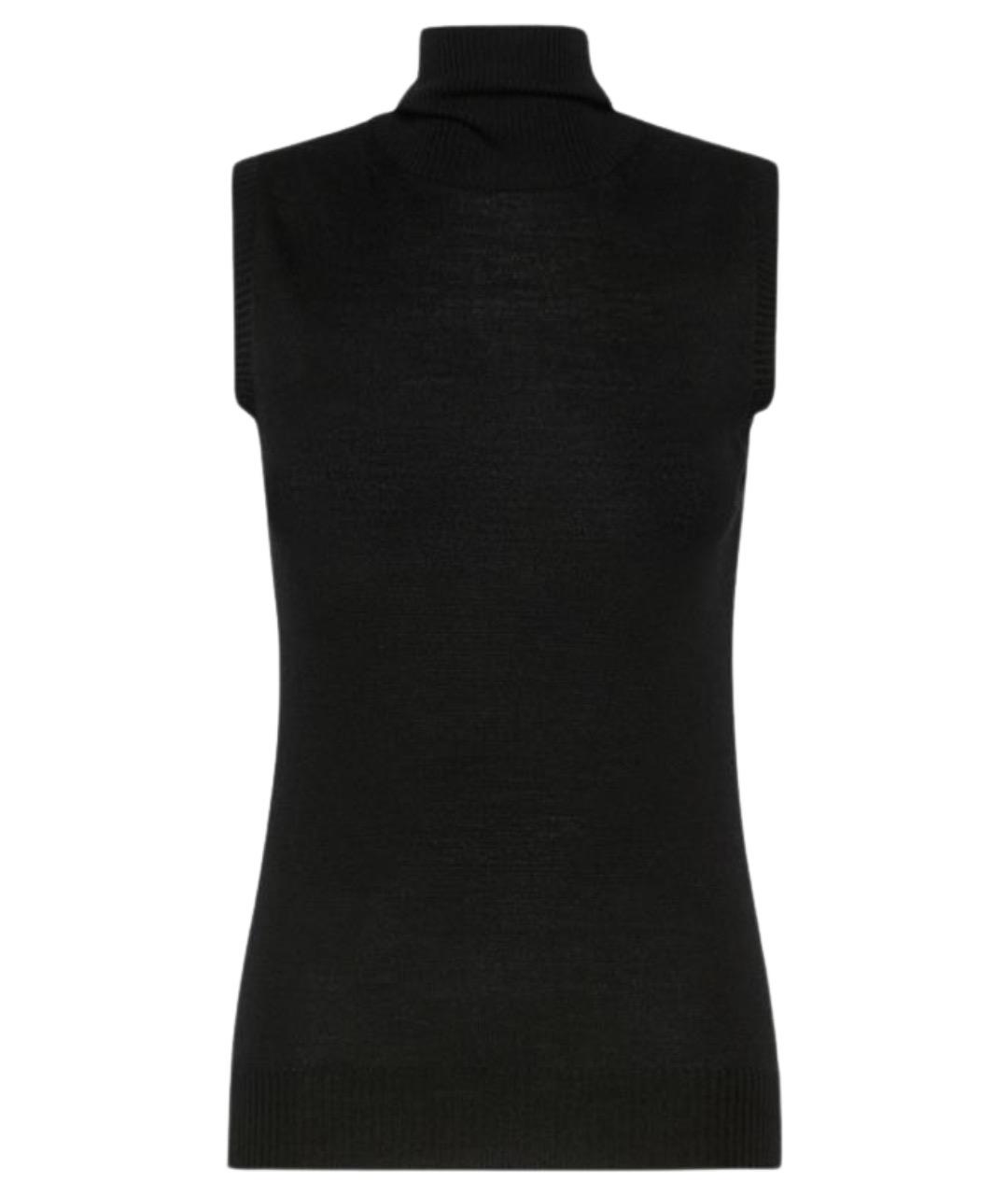 SPORTMAX Черная шерстяная жилетка, фото 1