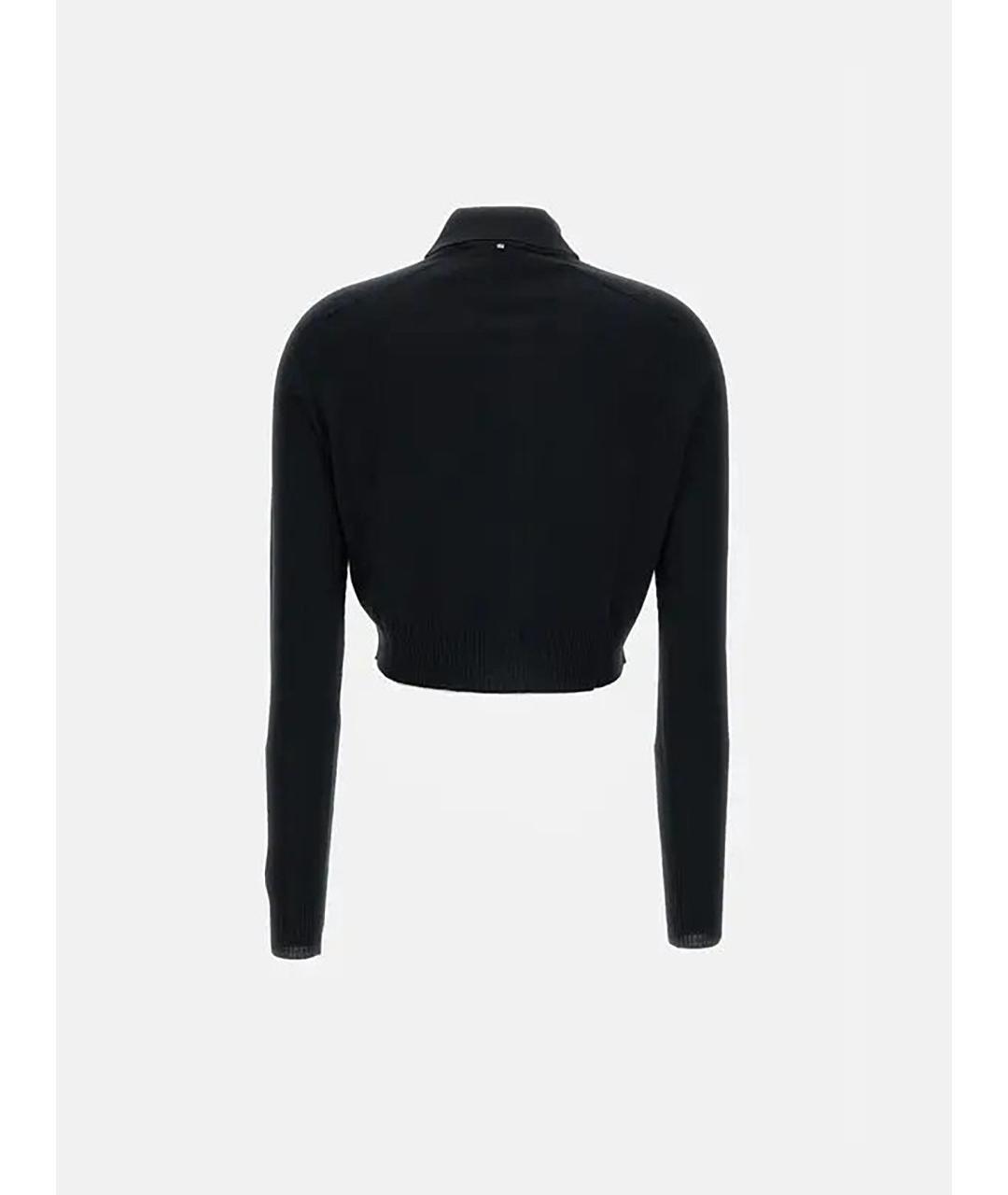 SPORTMAX Черный шерстяной кардиган, фото 2