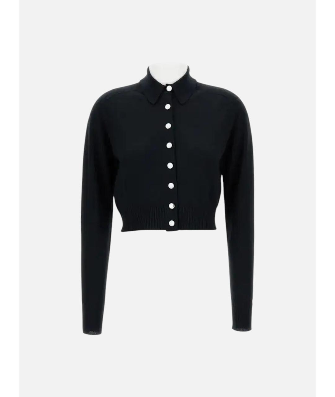 SPORTMAX Черный шерстяной кардиган, фото 1