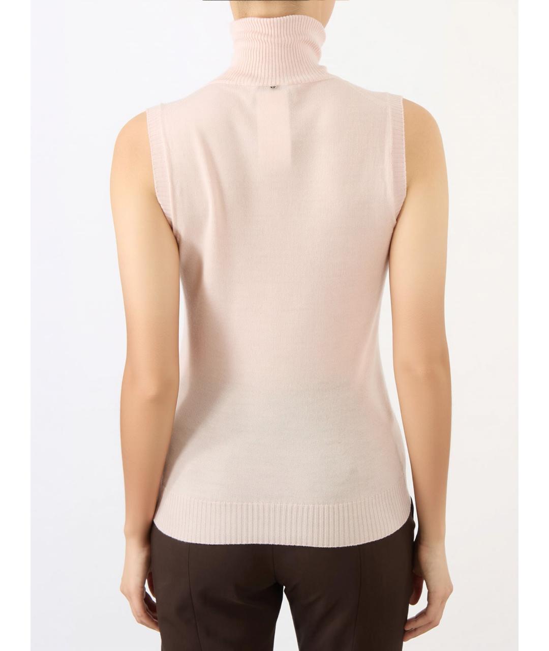 SPORTMAX Розовая шерстяная водолазка, фото 4