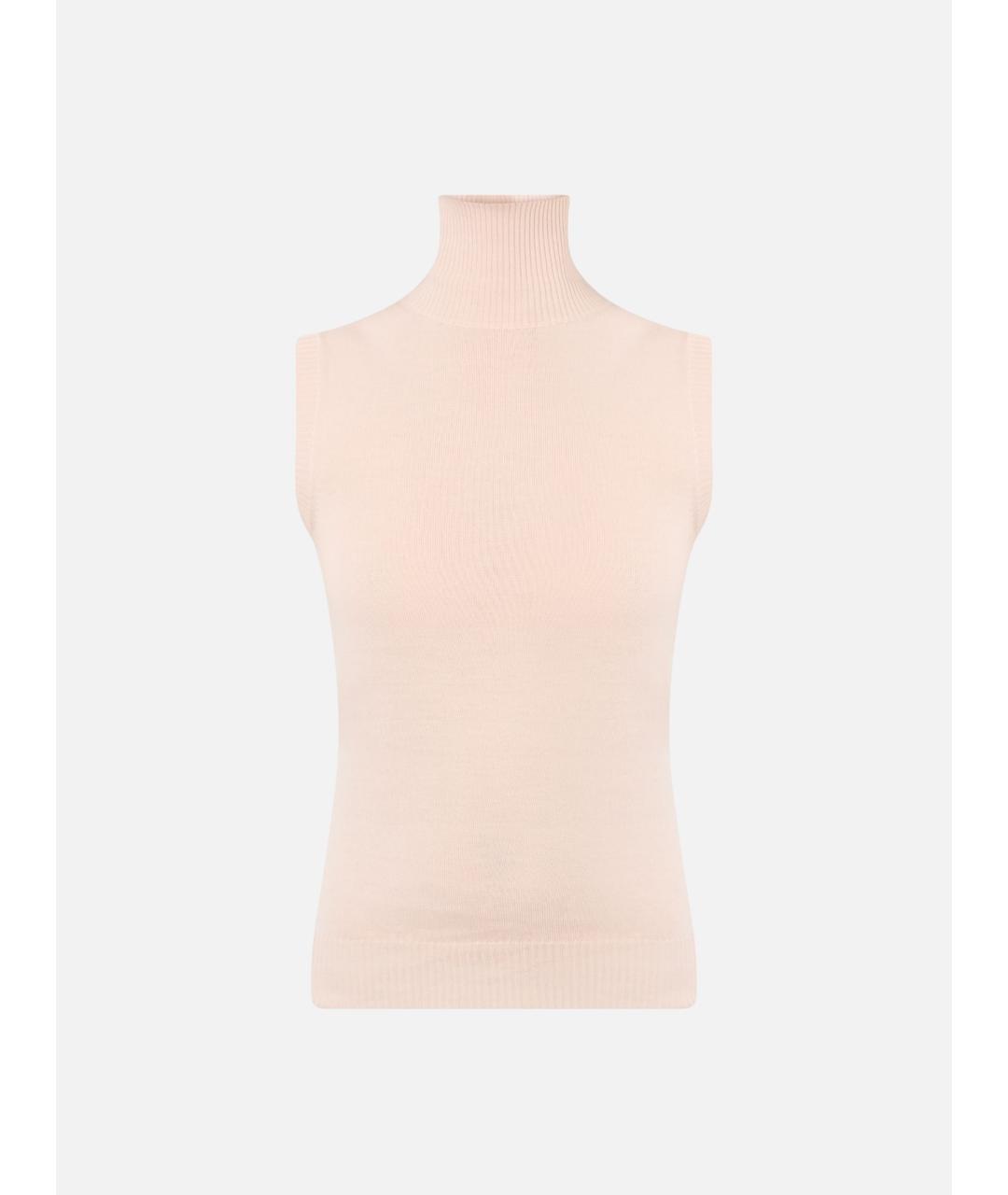 SPORTMAX Розовая шерстяная водолазка, фото 6