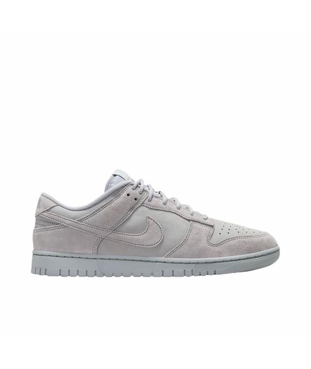 NIKE Серые замшевые низкие кроссовки / кеды, фото 1