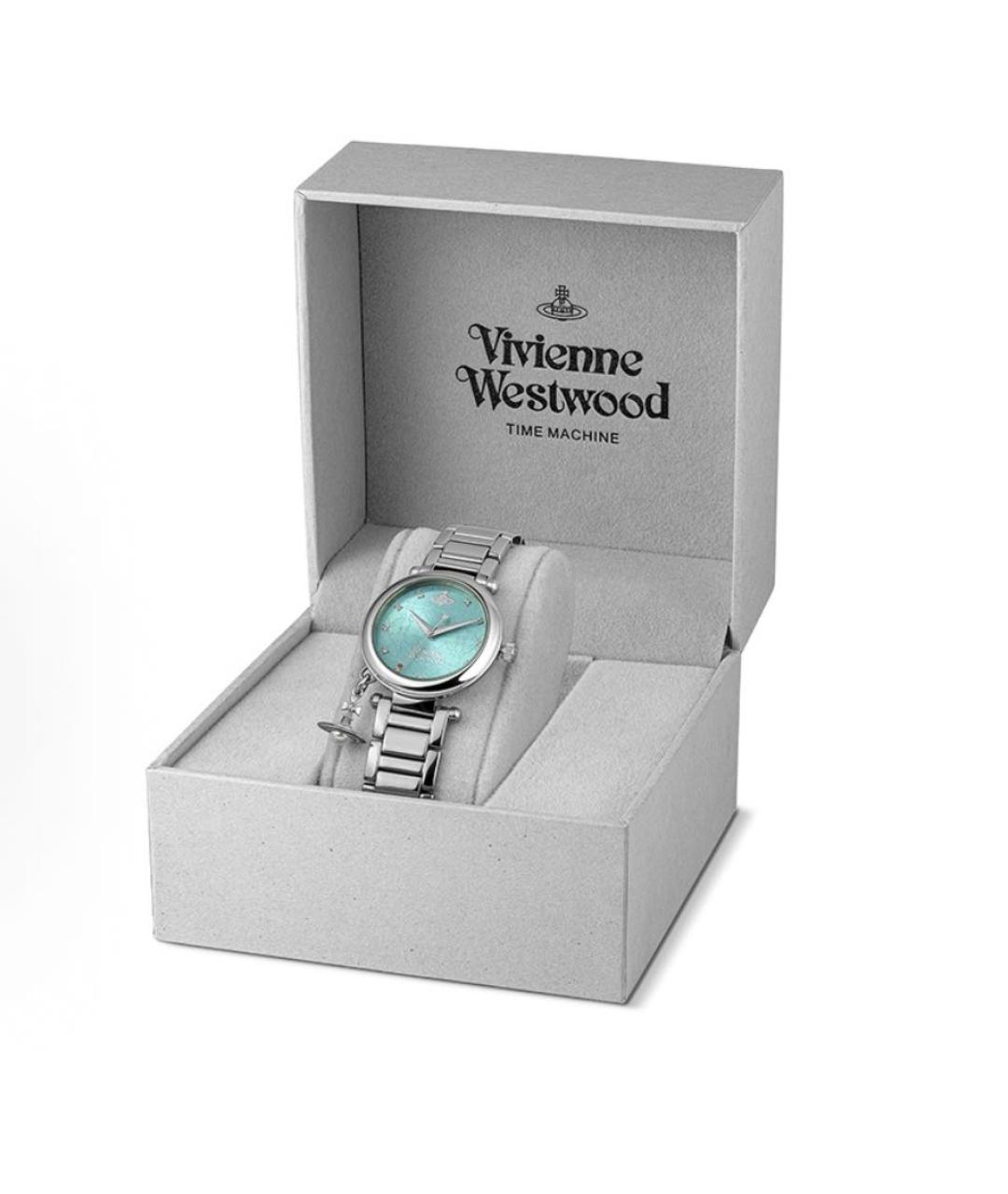 VIVIENNE WESTWOOD Бирюзовые стальные часы, фото 3