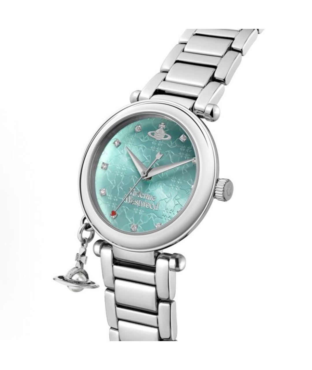 VIVIENNE WESTWOOD Бирюзовые стальные часы, фото 2