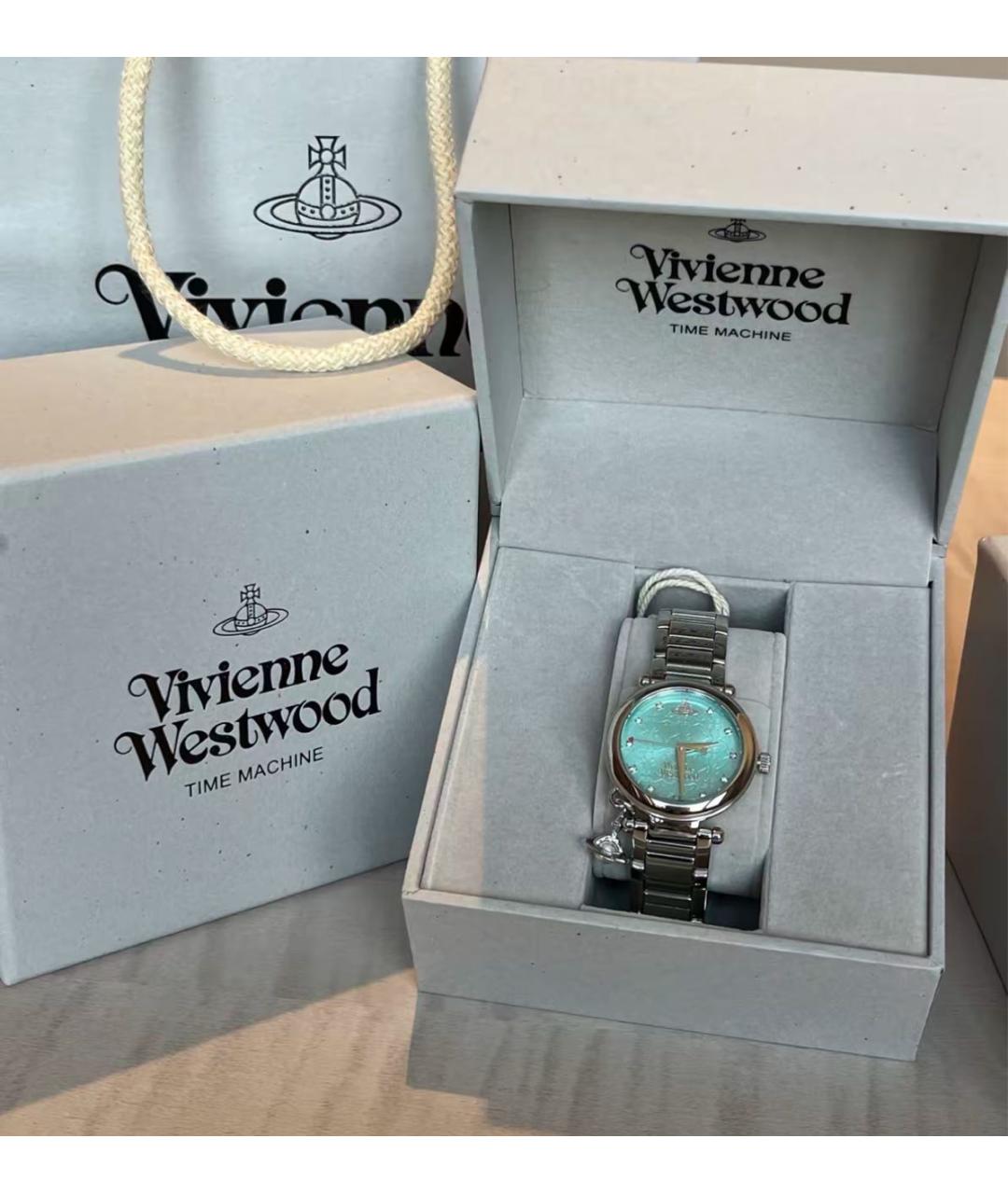 VIVIENNE WESTWOOD Бирюзовые стальные часы, фото 7