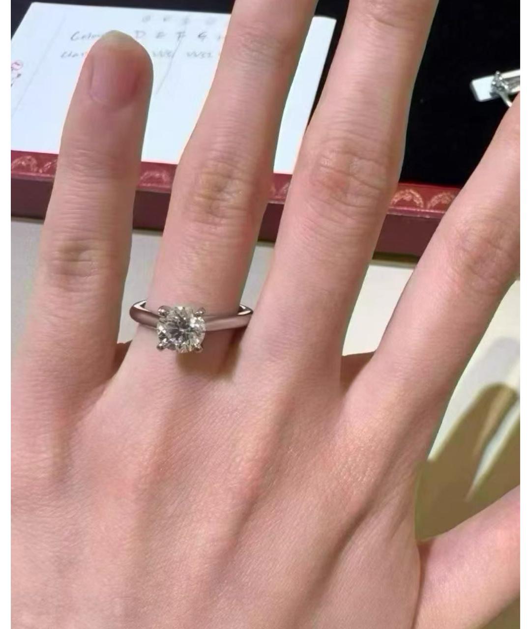 CARTIER Серебряное платиновое кольцо, фото 3