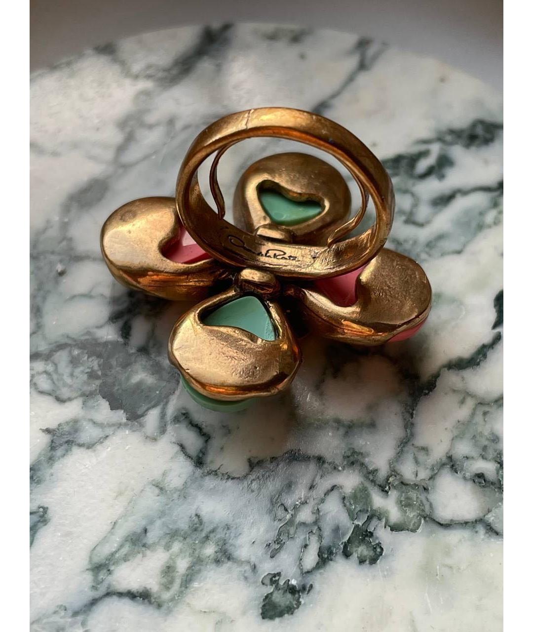 OSCAR DE LA RENTA Коралловое металлическое кольцо, фото 5
