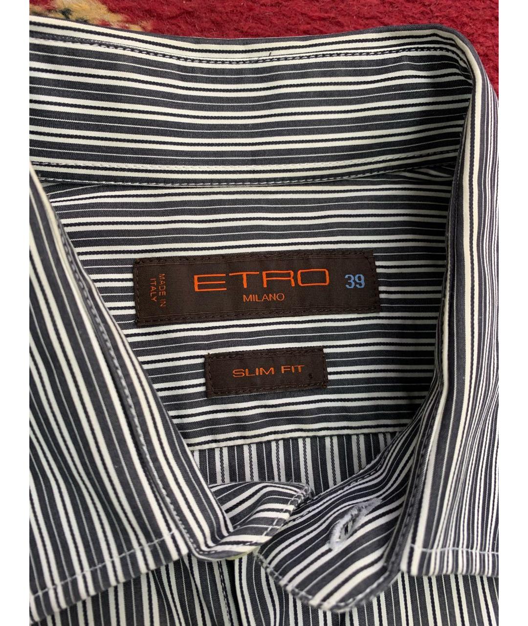 ETRO Мульти хлопковая классическая рубашка, фото 7