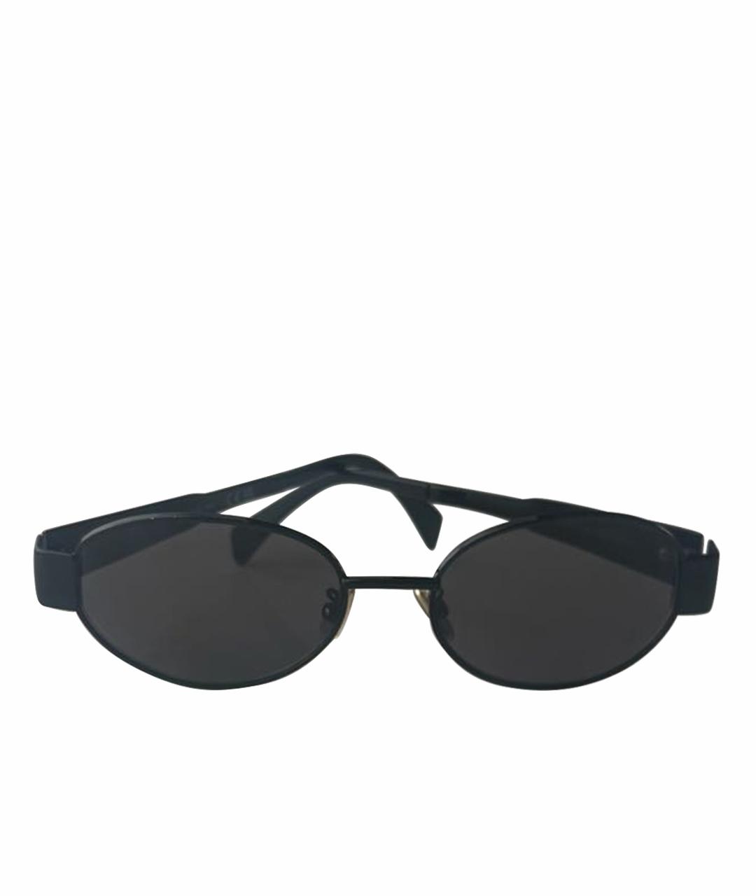 CELINE Черные металлические солнцезащитные очки, фото 1