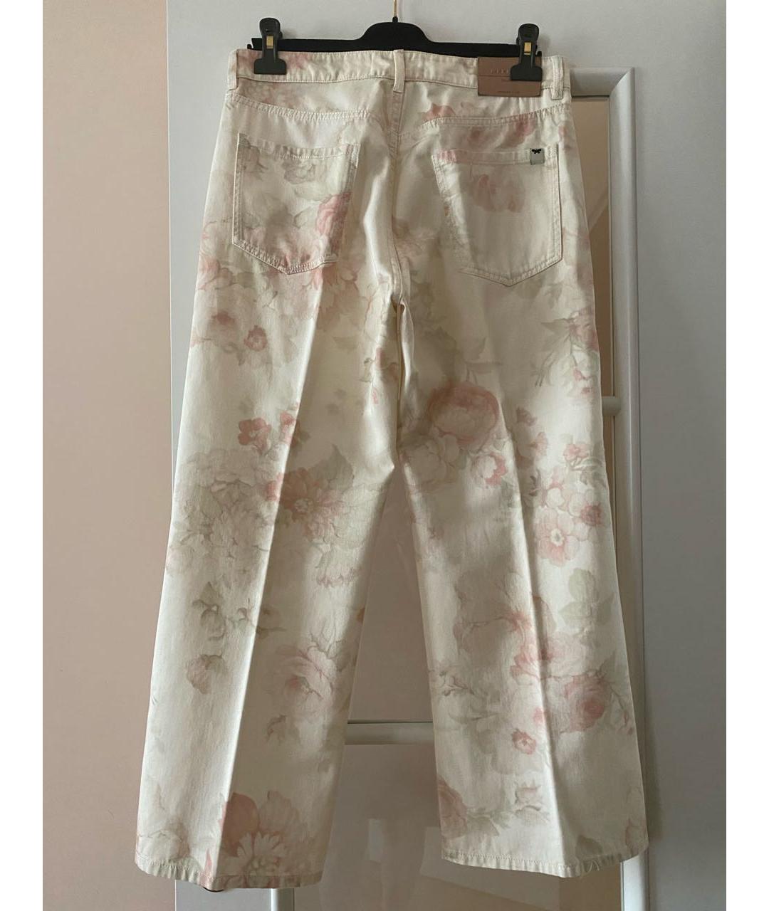 WEEKEND MAX MARA Бежевые хлопковые джинсы клеш, фото 2