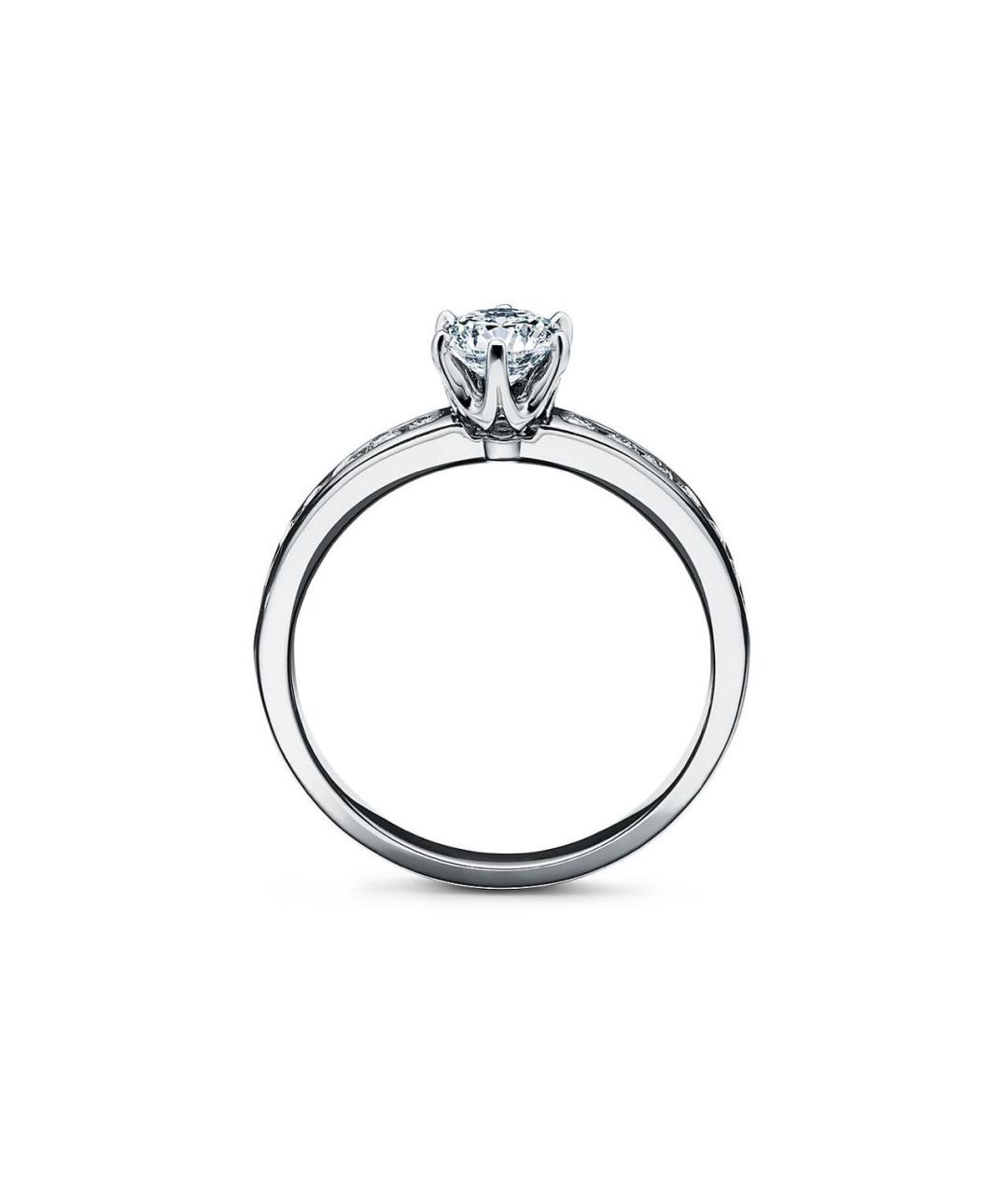 TIFFANY&CO Белое платиновое кольцо, фото 3