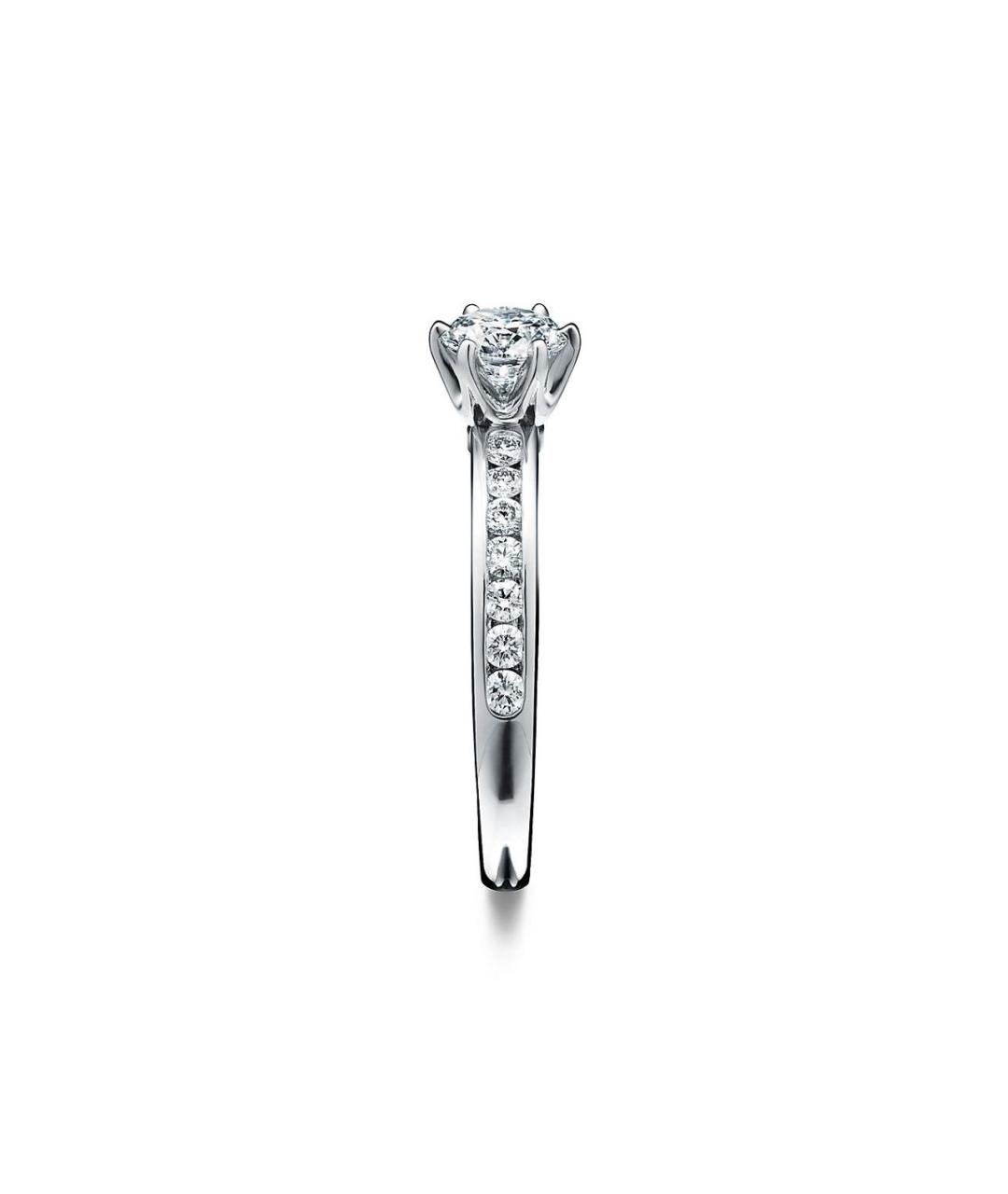 TIFFANY&CO Белое платиновое кольцо, фото 2