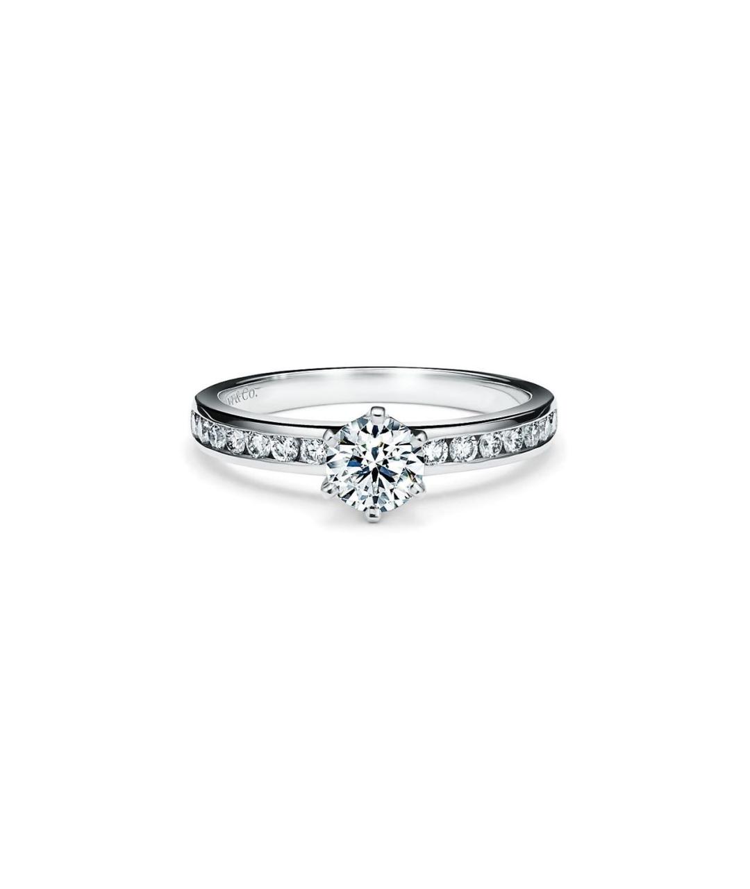 TIFFANY&CO Белое платиновое кольцо, фото 1