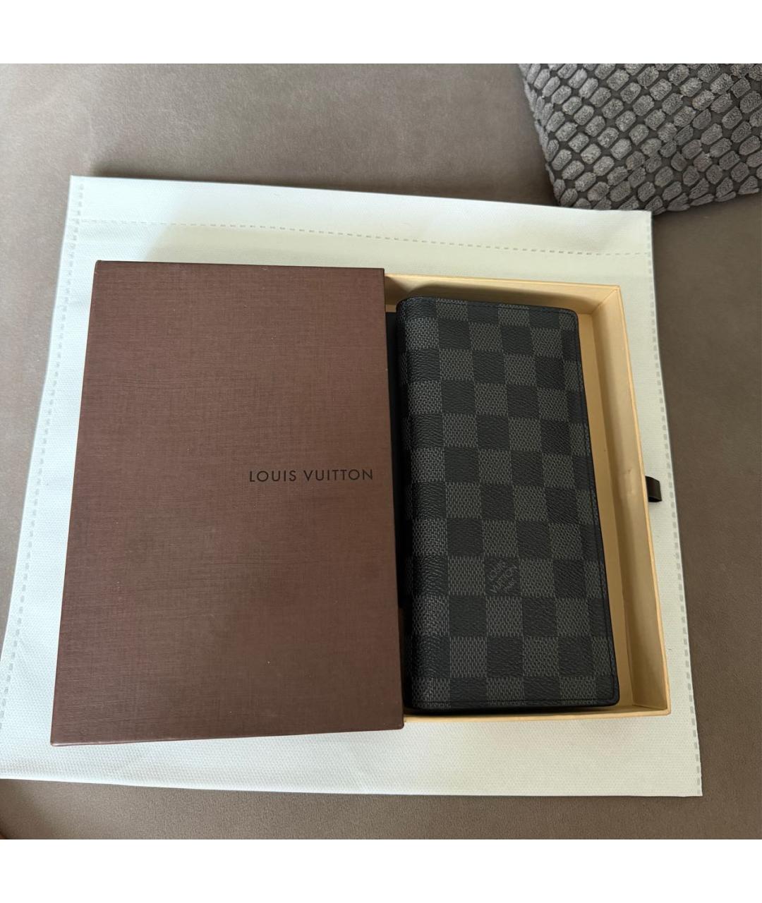LOUIS VUITTON Черный кошелек, фото 8