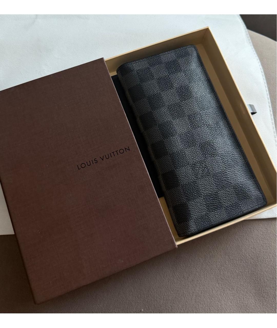 LOUIS VUITTON Черный кошелек, фото 5