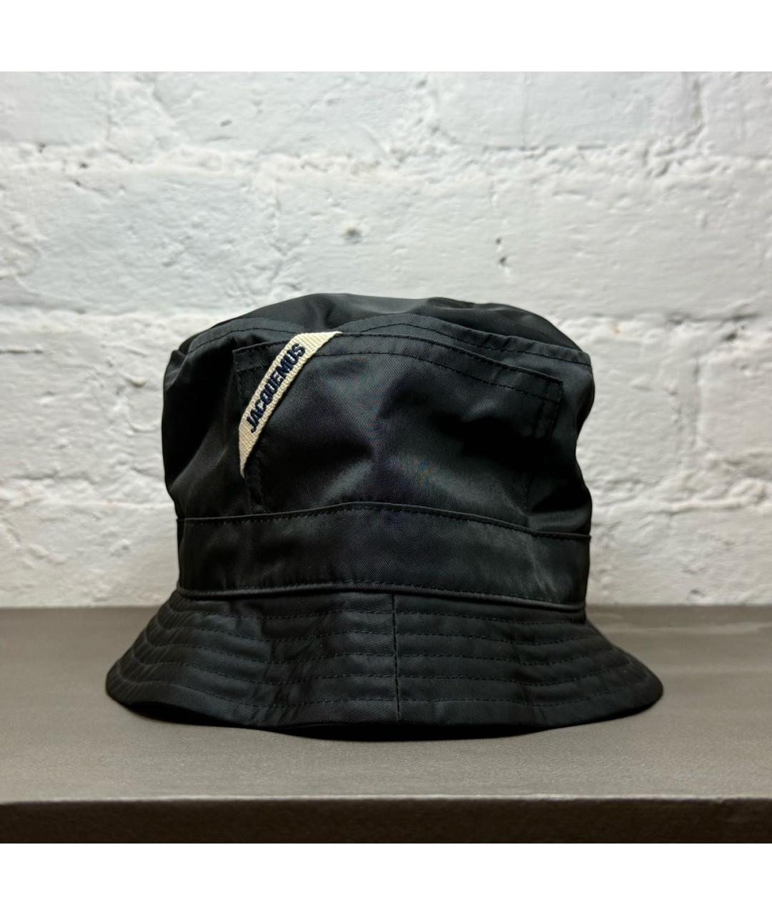 JACQUEMUS Темно-синяя синтетическая шапка, фото 7