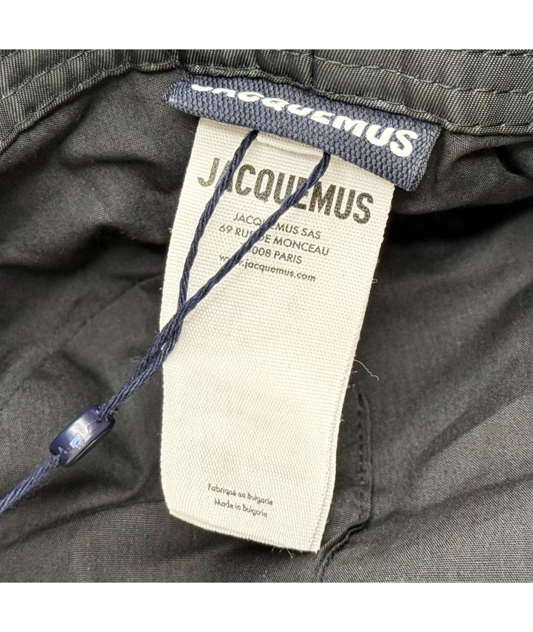 JACQUEMUS Темно-синяя синтетическая шапка, фото 4