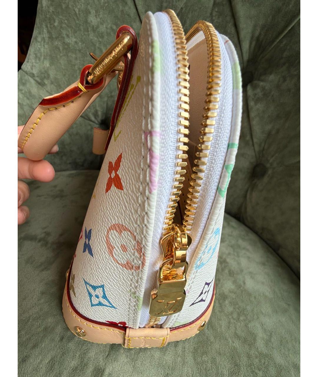 LOUIS VUITTON Белая сумка с короткими ручками, фото 5