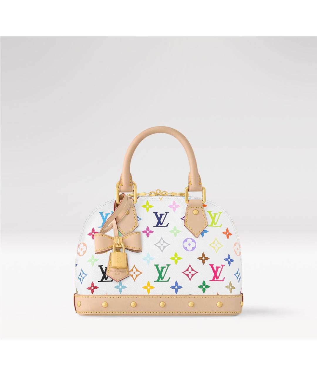 LOUIS VUITTON Белая сумка с короткими ручками, фото 9