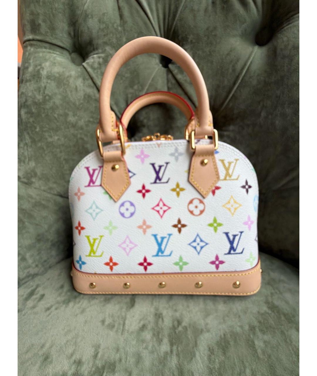 LOUIS VUITTON Белая сумка с короткими ручками, фото 3