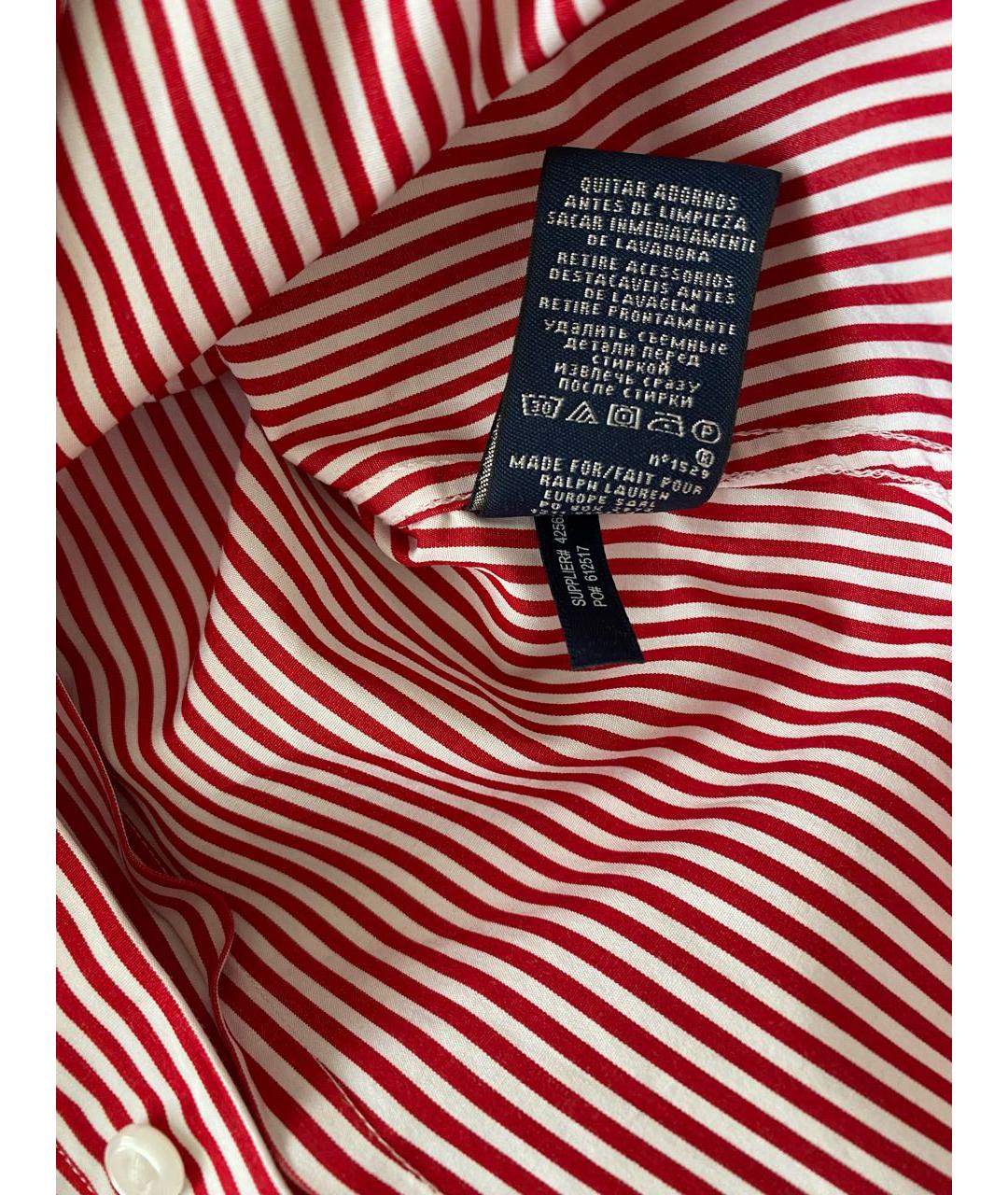 RALPH LAUREN Белая хлопковая рубашка, фото 6