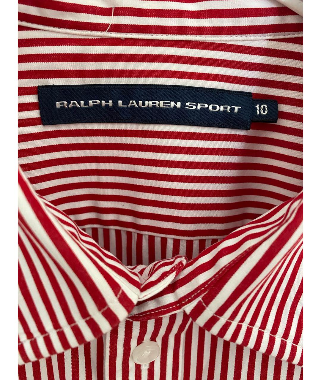 RALPH LAUREN Белая хлопковая рубашка, фото 3
