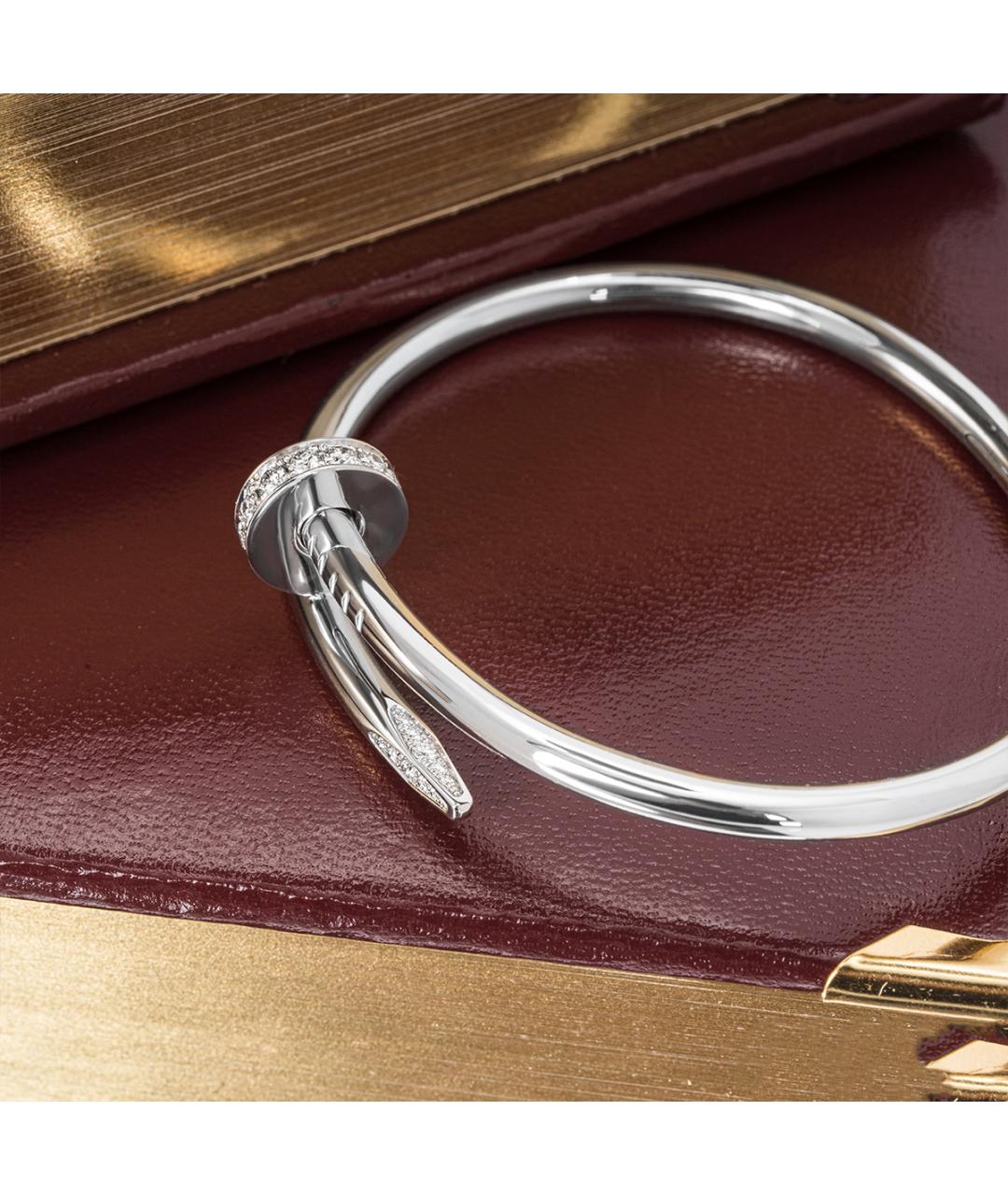 CARTIER Серебряный браслет из белого золота, фото 2