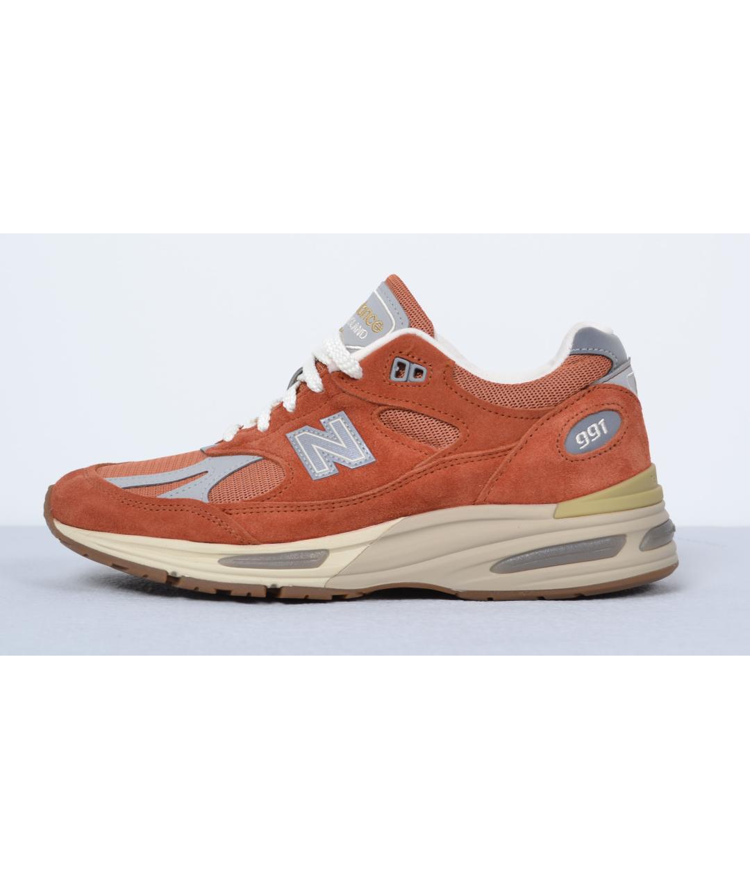 NEW BALANCE Оранжевые замшевые низкие кроссовки / кеды, фото 7