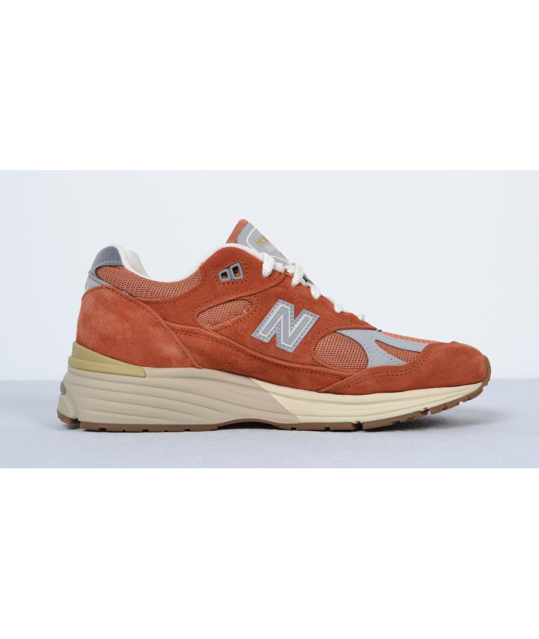 NEW BALANCE Оранжевые замшевые низкие кроссовки / кеды, фото 2
