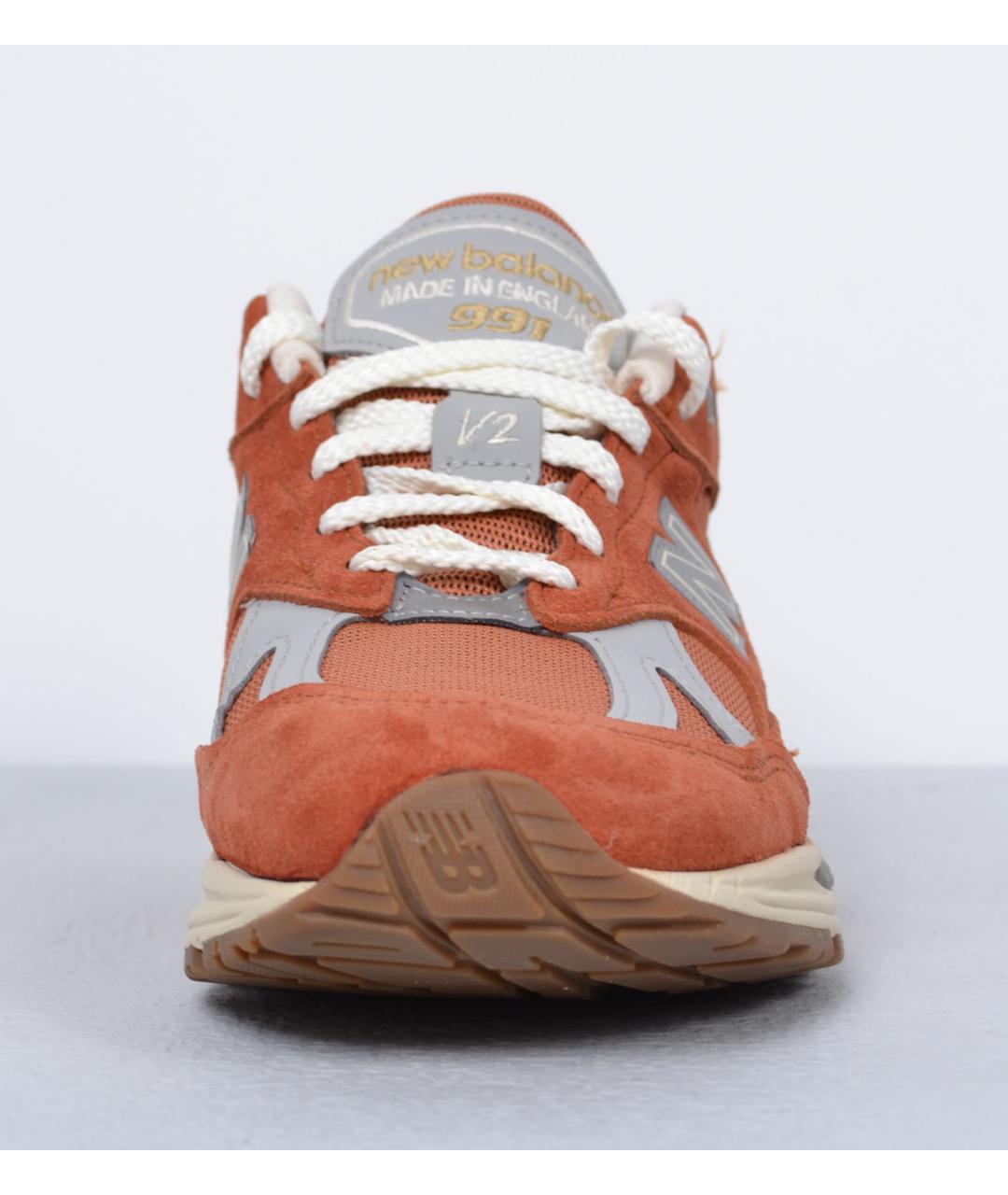 NEW BALANCE Оранжевые замшевые низкие кроссовки / кеды, фото 4