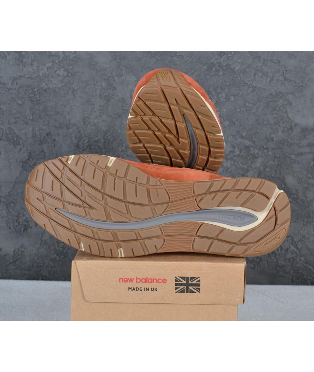 NEW BALANCE Оранжевые замшевые низкие кроссовки / кеды, фото 5
