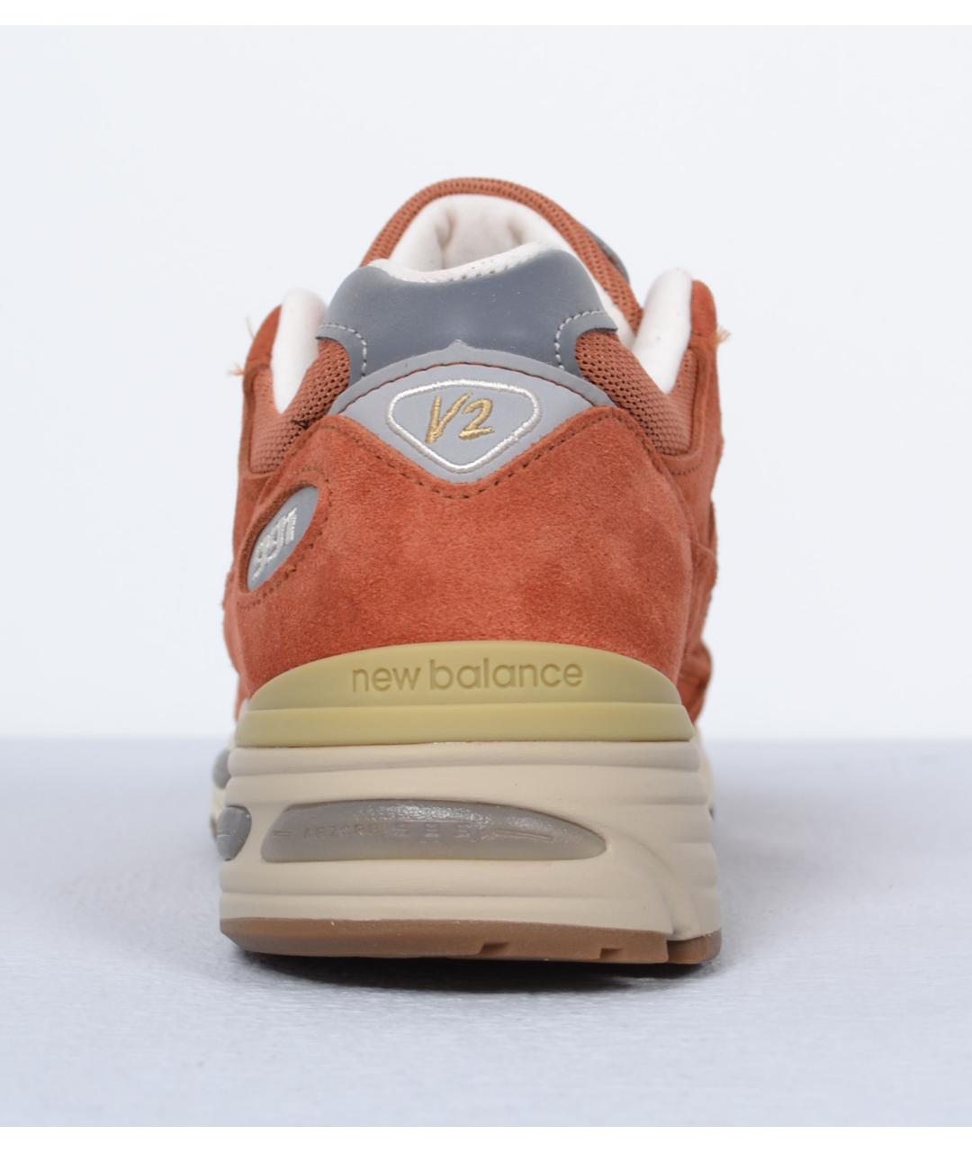 NEW BALANCE Оранжевые замшевые низкие кроссовки / кеды, фото 3