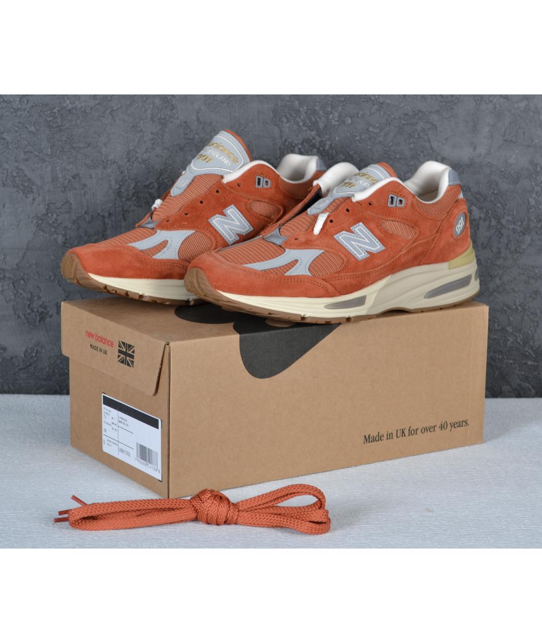 NEW BALANCE Оранжевые замшевые низкие кроссовки / кеды, фото 6