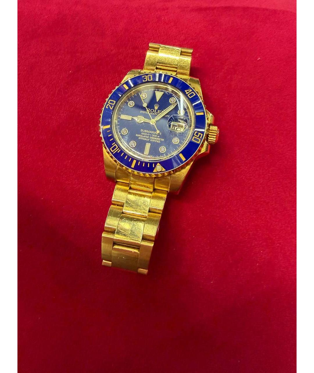 ROLEX Желтые часы из желтого золота, фото 2