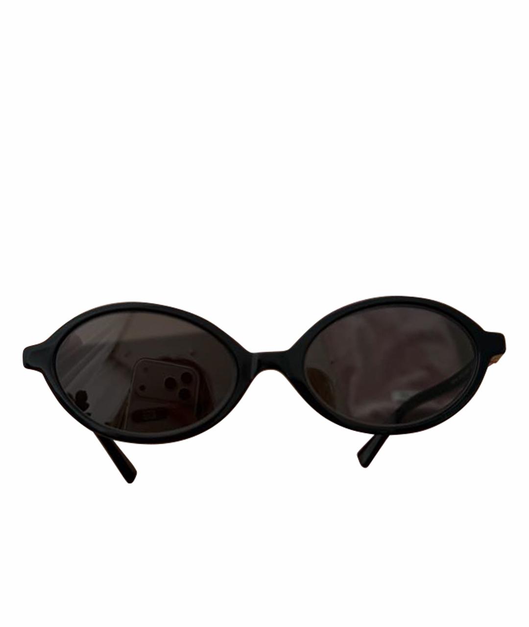 MIU MIU Черные пластиковые солнцезащитные очки, фото 1