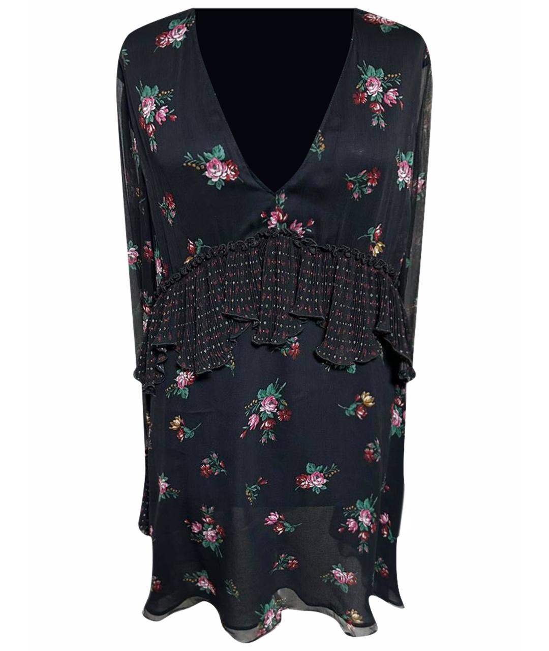 PINKO Черное вискозное коктейльное платье, фото 1