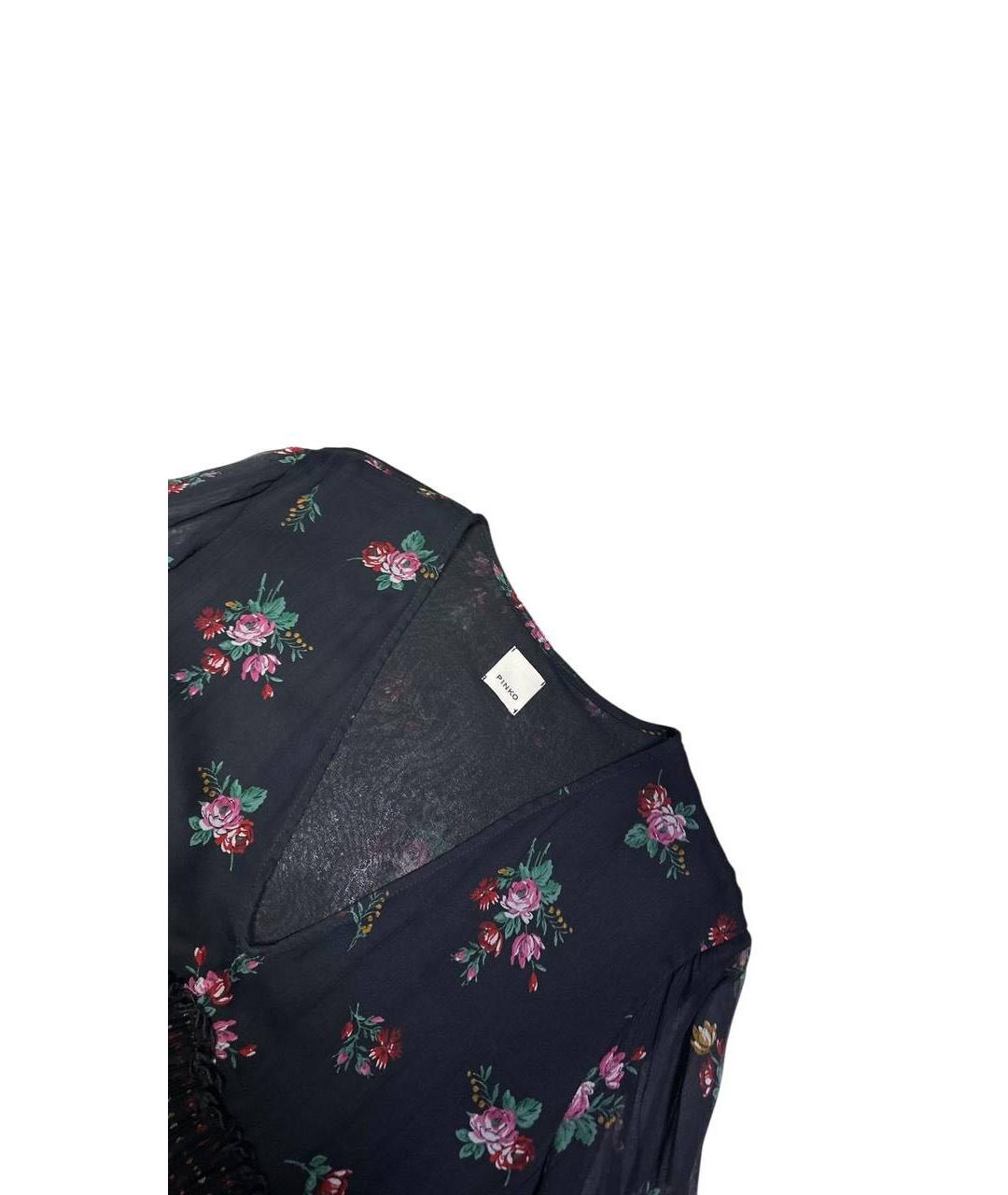 PINKO Черное вискозное коктейльное платье, фото 3