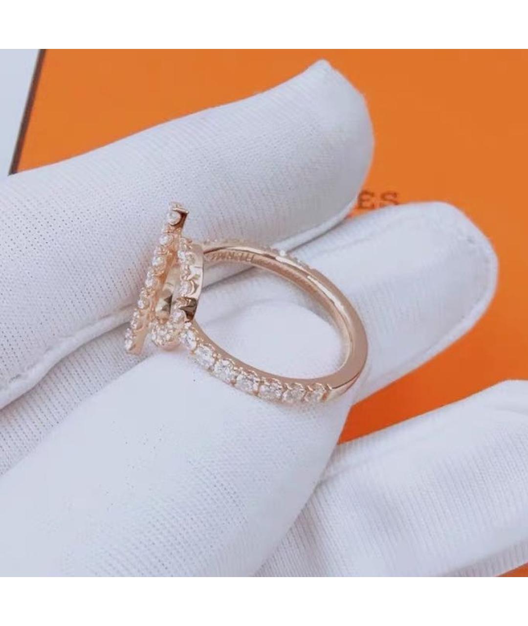 HERMES Розовое кольцо из розового золота, фото 5