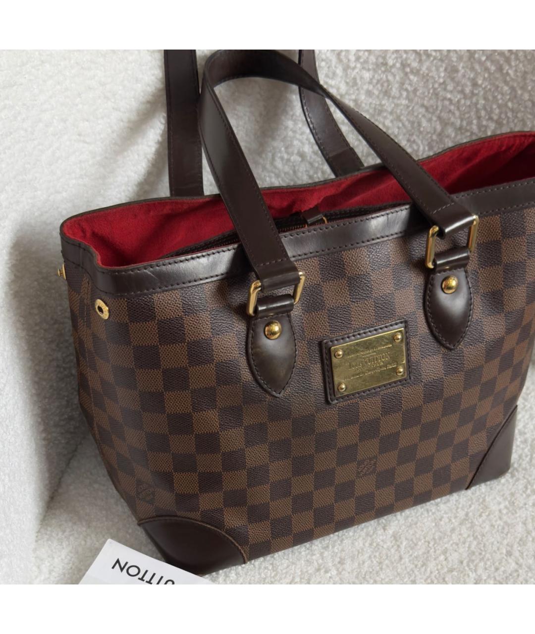 LOUIS VUITTON Коричневая сумка с короткими ручками, фото 3