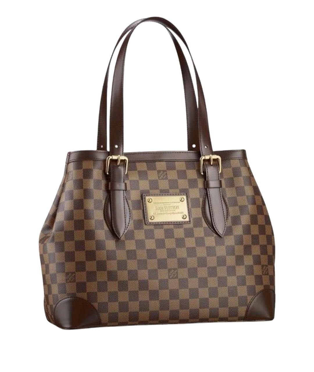 LOUIS VUITTON Коричневая сумка с короткими ручками, фото 1