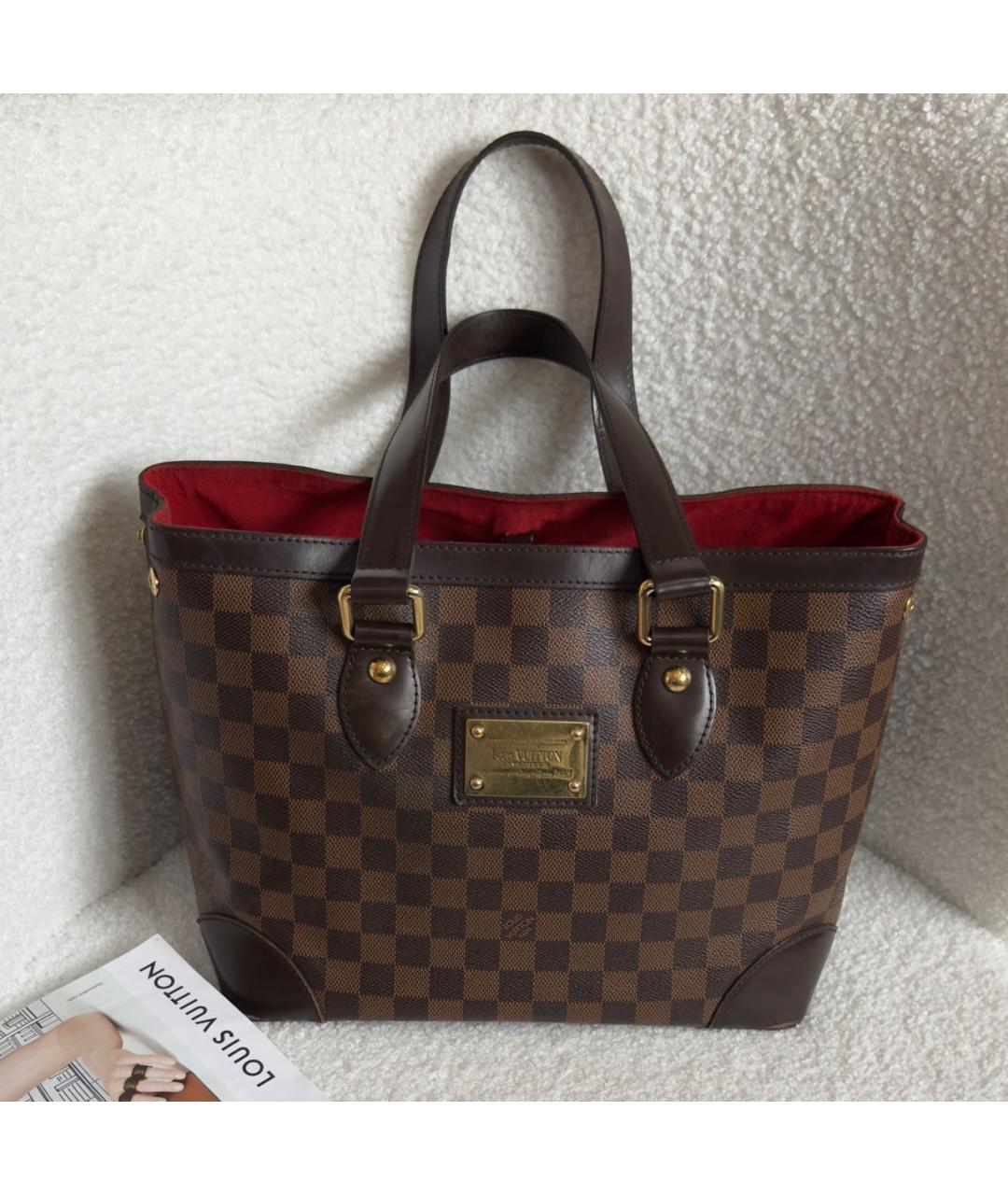 LOUIS VUITTON Коричневая сумка с короткими ручками, фото 2