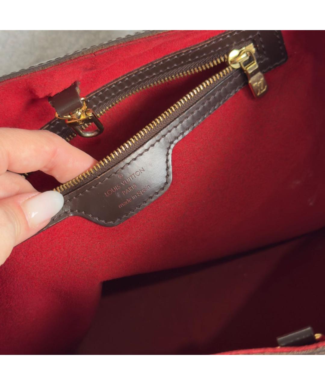 LOUIS VUITTON Коричневая сумка с короткими ручками, фото 6