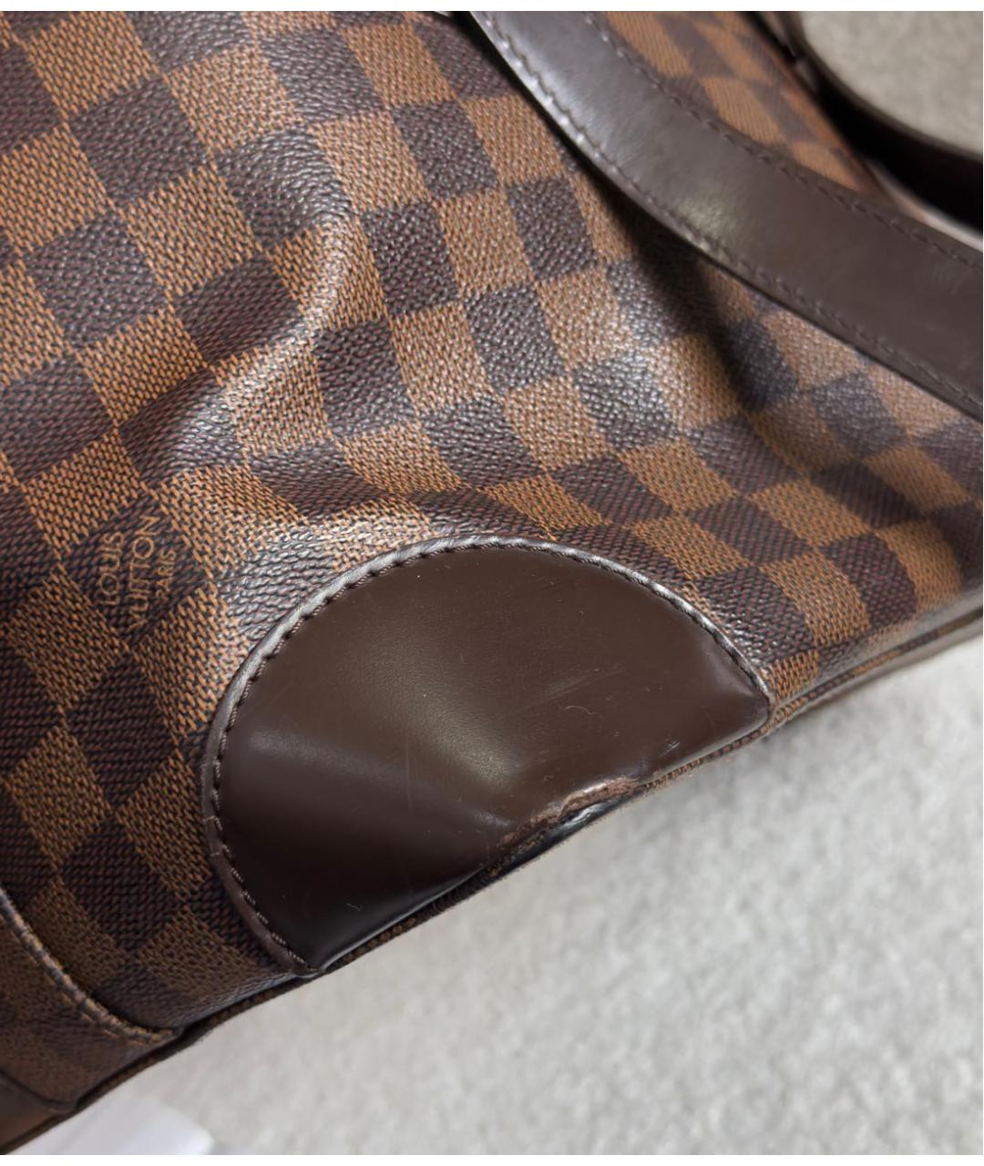 LOUIS VUITTON Коричневая сумка с короткими ручками, фото 5