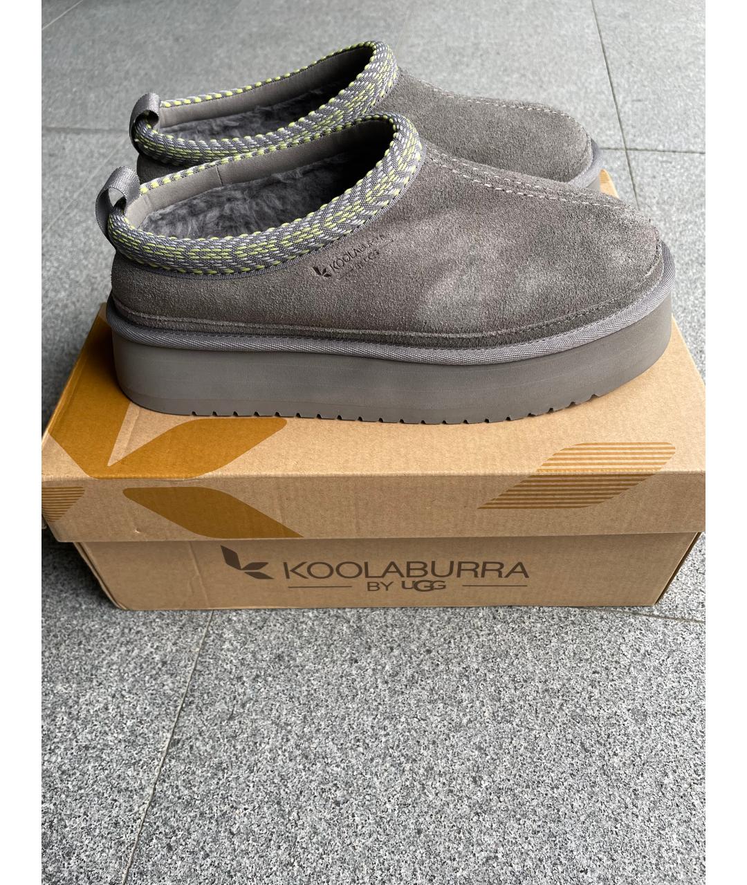 UGG AUSTRALIA Серые замшевые ботинки, фото 9