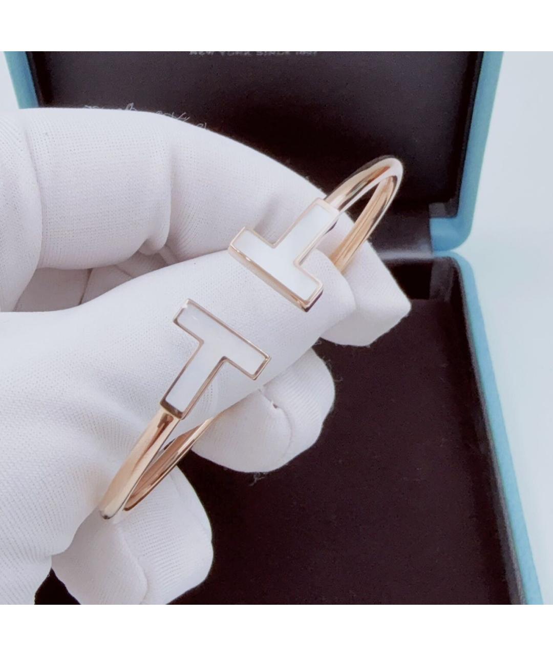 TIFFANY&CO Белый браслет из розового золота, фото 5