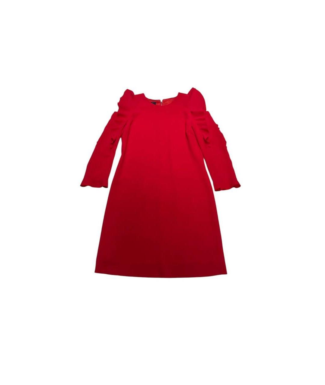 PINKO Красное полиэстеровое коктейльное платье, фото 4